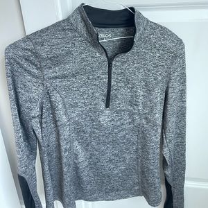 Zelos grey half zip
